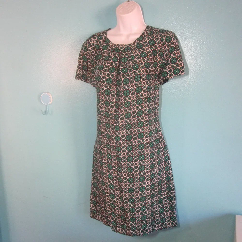 J Crew "Swoop" Silk A-Line Dress Size 6 - Picture 15 of 15